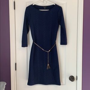 Navy blue long sleeve dress